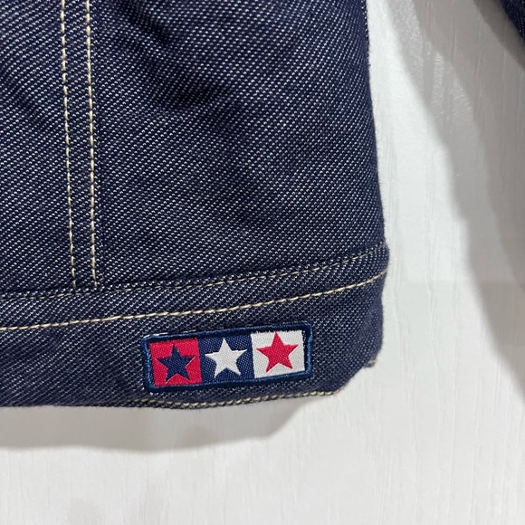 Girls faux collar puffy jean jacket size 4T - Picture 2 of 6